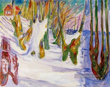 Expressionismus Werke - alte Bäume 1925 Edvard Munch Expressionismus